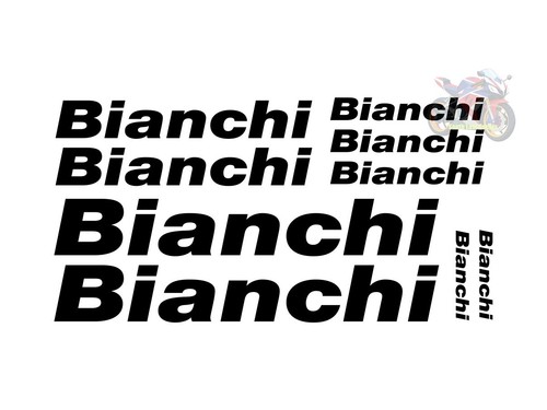 9pc bianchi vinyl decals - bianchi,